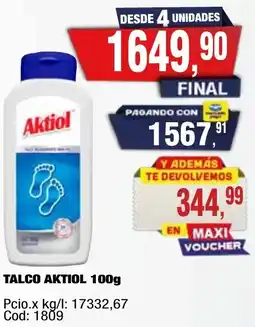 Maxiconsumo Aktiol talco oferta