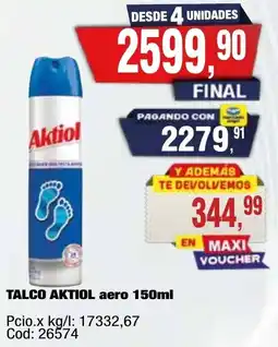 Maxiconsumo Aktiol talco aero oferta