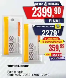 Maxiconsumo Issue tintura oferta