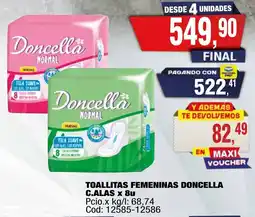Maxiconsumo Doncella normal toallitas femeninas oferta