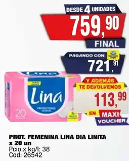 Maxiconsumo Lina prot. femenina dia linita oferta