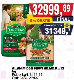 Maxiconsumo Dog chow al.anim ad.me.g oferta