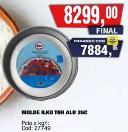 Maxiconsumo Molde ilko tor alu oferta