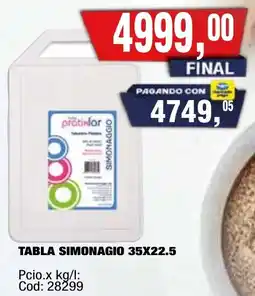 Maxiconsumo Tabla simonagio oferta