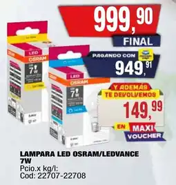 Maxiconsumo Lampara led osram/ledvance oferta