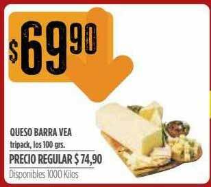 Supermercados Vea Queso Barra Vea oferta