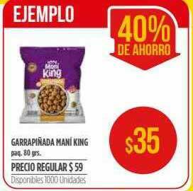Supermercados Vea Garrapinada Maní King oferta