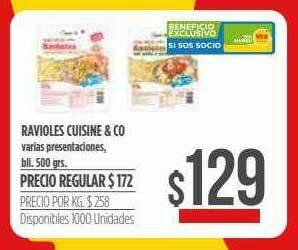 Supermercados Vea Ravioles Cuisine & Co oferta