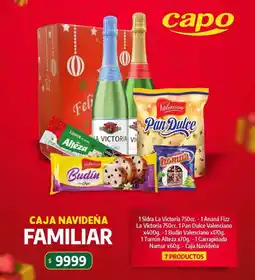 Autoservicio Capo Caja navideña familiar oferta