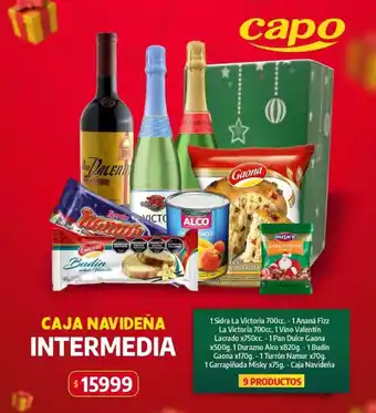 Caja navideña intermedia