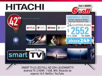 Hitachi Smart TV 42 LED Full HD CDH-LE42SMart 19