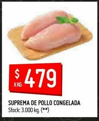 Changomas Suprema de pollo congelada kg oferta