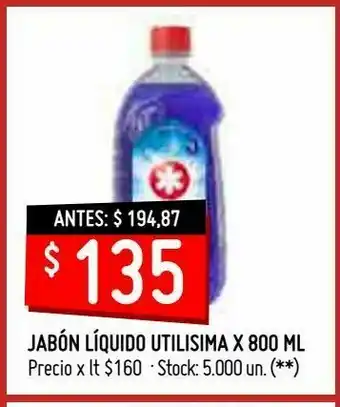 Changomas Jabón líquido utilisima x 800 ml oferta