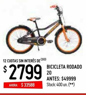 Changomas Bicicleta rodado 20 oferta