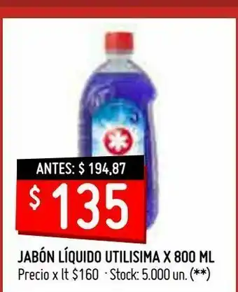 Walmart Jabón líquido utilisima x 800 ml oferta
