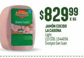 Makro Jamón cocido la casona kg oferta