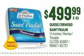 Makro Queso cremoso saint paulin kg oferta