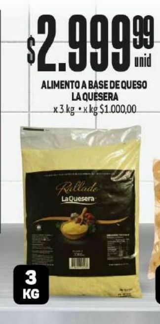 Makro Alimento a base de queso la quesera 3 kg oferta