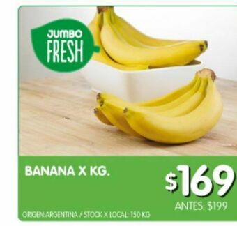 Jumbo Banana x kg oferta