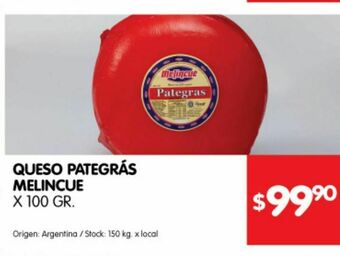Disco Queso pategras melincue oferta
