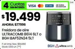Changomas Ultracomb o BGH freidora de aire oferta