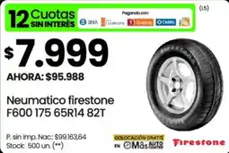 Changomas Neumatico Neumatico firestone F600 175 65R14 82T oferta
