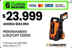 Changomas Hidrolavadora LUSQTOFF 1200W oferta