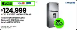 Changomas Samsung heladera no frost inverter 382 litros oferta