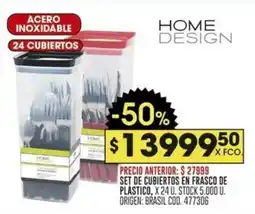 Coto Home Design set de cubiertos en frasco de plastico oferta