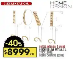 Coto Home Design perchero love rattan oferta