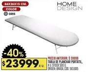 Coto Home Design tabla de planchar portatil oferta