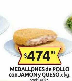Cordiez Medallones De Pollo Con Jamón Y Queso X Kg oferta