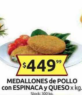 Cordiez Medallones De Pollo Con Espinaca Y Queso X Kg oferta