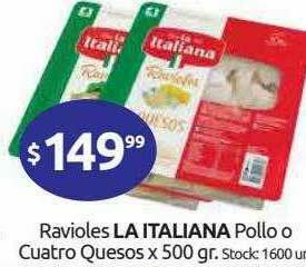 Cordiez Ravioles La Italiana Pollo O Cuatro Quesos oferta