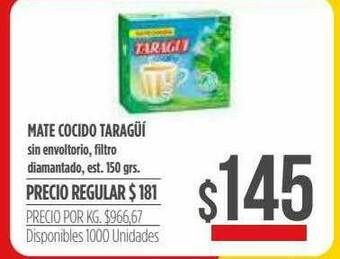 Supermercados Vea Mate Cocido Taragüí oferta