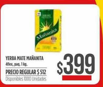 Supermercados Vea Yerba Mate Mañanita oferta