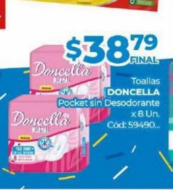 Diarco Doncella Toallas Pocket sin Desodorante x 8 un oferta