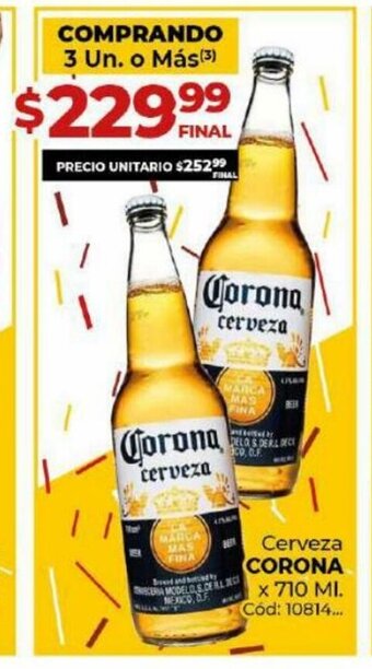 Diarco Corona Cerveza x 710 ml oferta