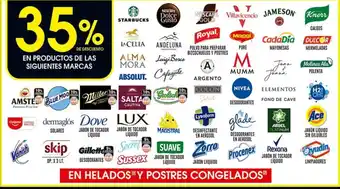 En helados y postres congelados