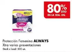 Disco Always Xtra protección femenina oferta