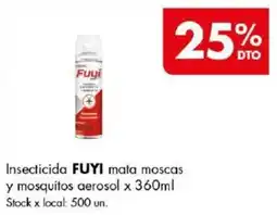 Disco Fuyi mata moscas y mosquitos aerosol oferta