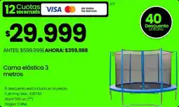 Changomas Cama elástica 3 metros oferta