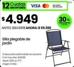 Changomas Silla plegable de jardín oferta