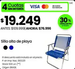 Changomas Silla alta de playa oferta