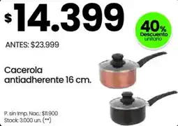 Changomas Cacerola antiadherente 16 cm oferta