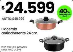 Changomas Cacerola antiadherente 24 cm oferta