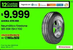 Changomas Neumático Firestone 185 65R 15H F700 oferta