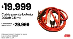 Changomas Cable puente batería 200Ah oferta