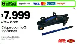 Changomas Criquet carrito 2 toneladas oferta