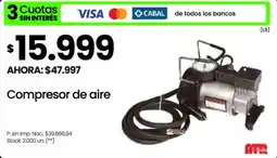 Changomas Compresor de aire oferta